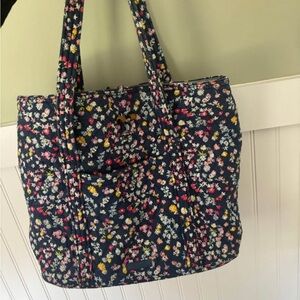 Vera Bradley Navy Floral Tote